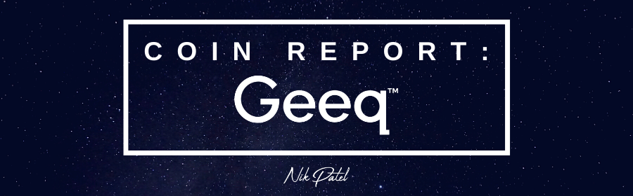 You are currently viewing Coin Report 62: Geeq